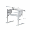 Hjh Office Belia Kinderschreibtisch Weiß Silber Schreibtisch Arbeitstisch Kinder B-Ware - 4260284080266