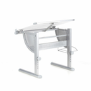 Hjh Office Belia Kinderschreibtisch Weiß Silber Schreibtisch Arbeitstisch Kinder B-Ware - 4260284080266