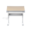 Hjh Office Kinderschreibtisch Tisch Höhenverstellbar Neigbar Buche Silber 80cm B-Ware - 4260284080273