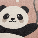 B-Ware Kinderteppich Panda Bär 120x170 Cm Rosa Teppich Kinderzimmer