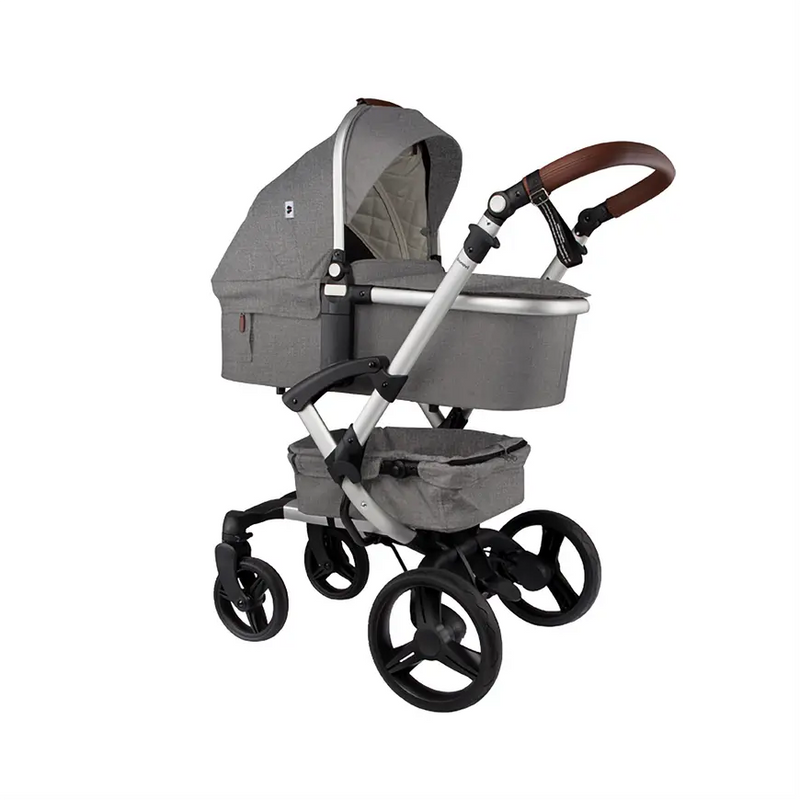 B-Ware Bonavi Kinderwagen Kombiwagen Buggy 2.0 Melange Grey Höhenverstellbar Kombi