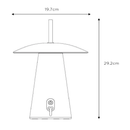 B-Ware Lucide La Donna Akku Tischlampe Tischleuchte Lampe Leuchte Tischlicht Licht
