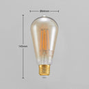 B-Ware Led Lampe E27 St64 6,5 W 2500 K 3 Step Dimmer Glühbirne Leuchtmittel 10 Stück