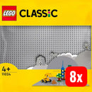 B-Ware Lego Classic 11024 Bauplatte Grundplatte Graue Bauplatte 4 x 8 Stück