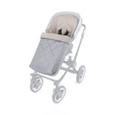 B-Ware Liebes Von Priebes Fußsack Schlafsack Mila Waffelpiqué Buggy Natur Grau