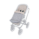 B-Ware Liebes Von Priebes Fußsack Schlafsack Mila Waffelpiqué Buggy Natur Grau