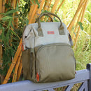 B-Ware Liini Liini Wickelrucksack Rucksack Baby Wickeltasche Olive Usb Flaschenwärmer