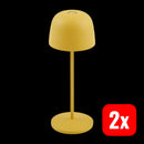 B-Ware Lindby Tischleuchte Lampe Led Akku Arietty Gelb Ip65 Dimmbar 27,5 Cm Usb 2 Stück