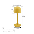 B-Ware Lindby Tischleuchte Lampe Led Akku Arietty Gelb Ip65 Dimmbar 27,5 Cm Usb 2 Stück