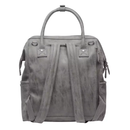 B-Ware Little Company Wickelrucksack Riga Knit Babyrucksack Wickeltasche Rucksack Grau