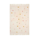 B-Ware Little Dutch Teppich Vorleger Pünktchen Kinderzimmer Baumwolle Beige Rutschfest