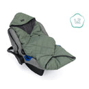 B-Ware Little One Einschlagdecke Babydecke Cozy Salbei Kuscheldecke Coralfleece De15