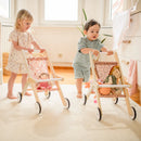 B-Ware Little One Puppenwagen Buggy Puppenbuggy Puppenwagen Holz Stoff Haltebügel 936