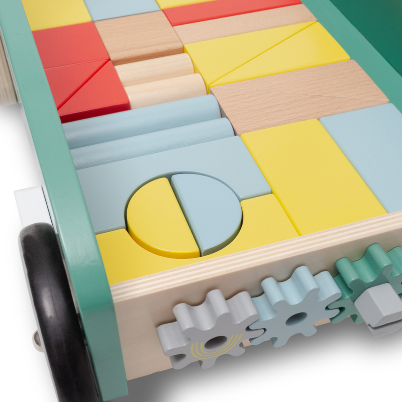 B-Ware Little One Lauflernwagen Bricks Baby Lauflernhilfe Gehhilfe Holzspielzeug