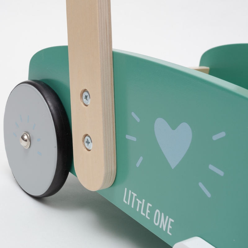 B-Ware Little One Lauflernwagen Bricks Baby Lauflernhilfe Gehhilfe Holzspielzeug