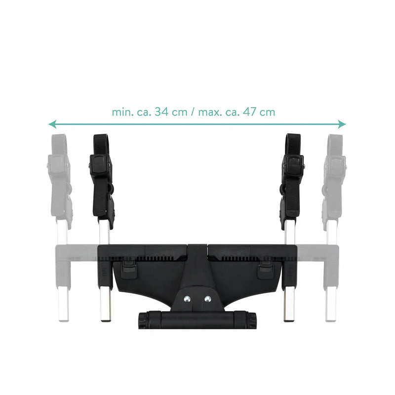 B-Ware Little One Lo Buggy Board Mitfahrbrett Schwarz Grau 180° Kinderwagen Little One