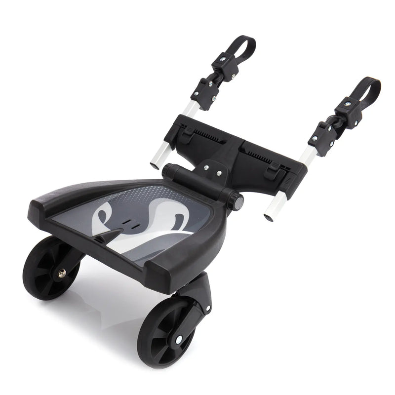 B-Ware Little One Lo Buggy Board Mitfahrbrett Schwarz Grau 180° Kinderwagen Little One