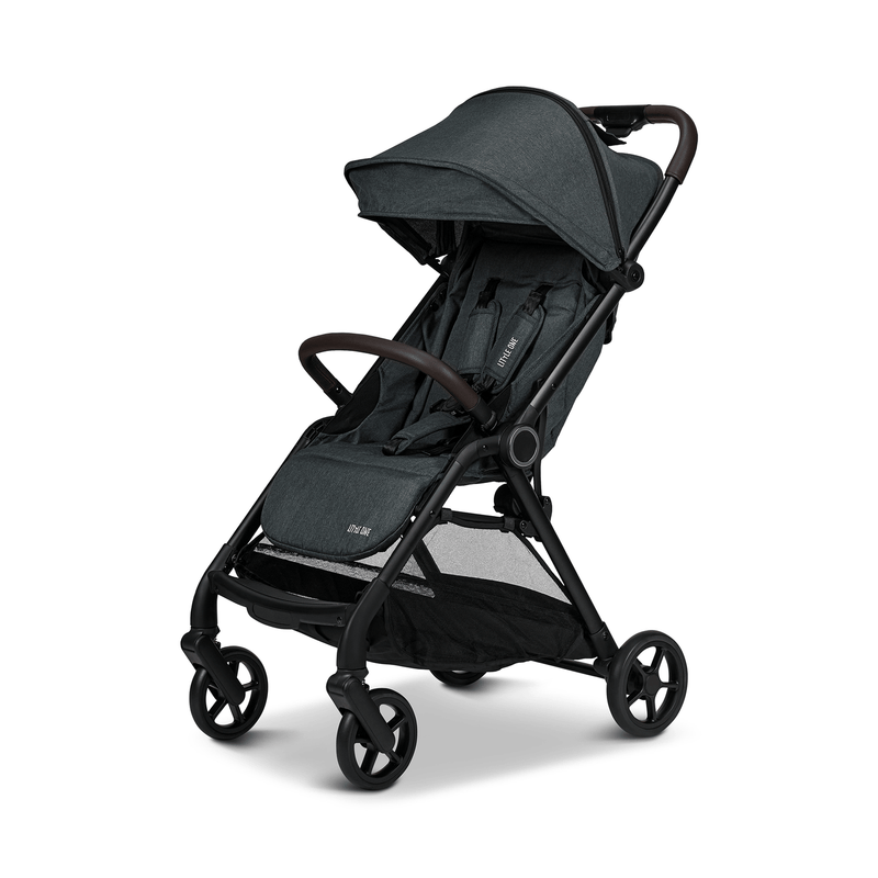 B-Ware Moon Kinderwagen Quickfold Anthrazit Melange Babywagen Reisebuggy Kinderzube223