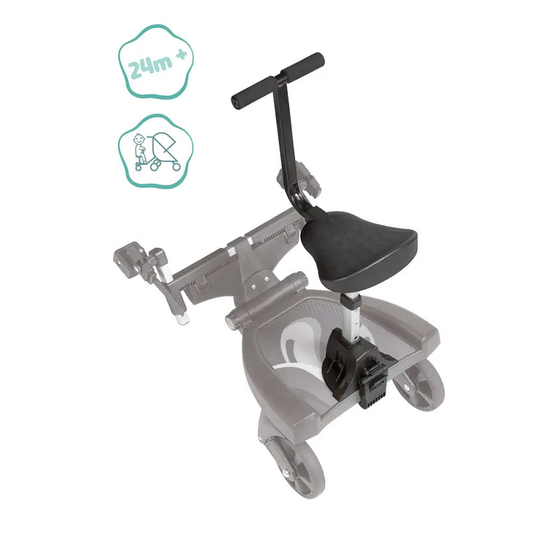 B-Ware Little One Zusatzsitz Aufsatz Buggy Board Kinder Sitz Schwarz
