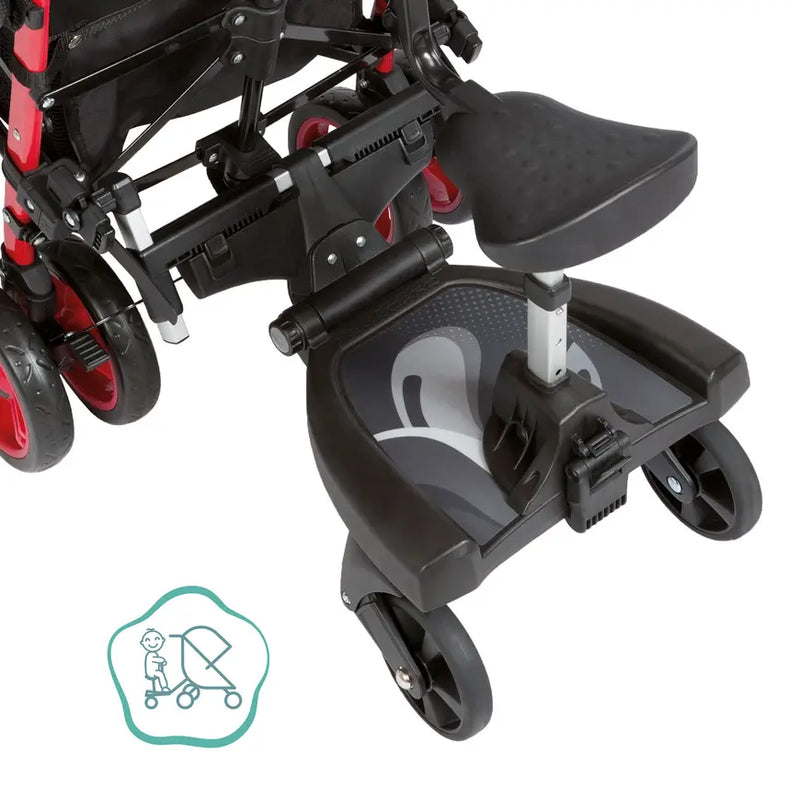 B-Ware Little One Zusatzsitz Aufsatz Buggy Board Kinder Sitz Schwarz