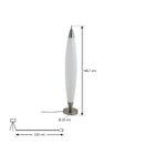 B-Ware Lucande Stehleuchte Standlampe Led Tarell Weiß Nickel Dimmbar Wohnzimmerlampe - 4251911794731