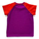 kronjuwel T-Shirt size 92 merino wool pink red short sleeve upcycling