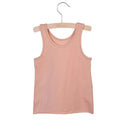 Little Hedonist unisex organic cotton tanktop in Cameo Rose