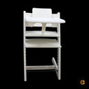 B-Ware Stokke Hochstuhl Set Tripp Trapp Kinderstuhl Weiß Baby Set Tablett Komplettset