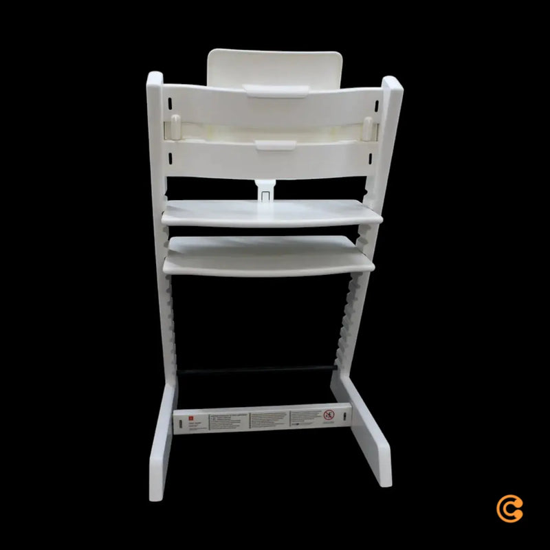 B-Ware Stokke Hochstuhl Set Tripp Trapp Kinderstuhl Weiß Baby Set Tablett Komplettset