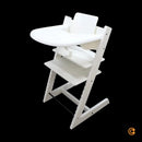 B-Ware Stokke Hochstuhl Set Tripp Trapp Kinderstuhl Weiß Baby Set Tablett Komplettset