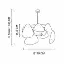 B-Ware Market Set Screen Xl Pendelleuchte Deckenlampe Hängeleuchte Deckenlicht Natur