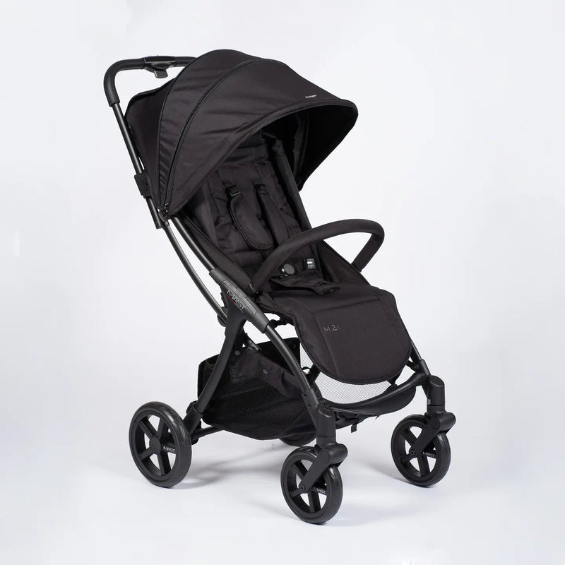 B-Ware Mast Kinderwagen Buggy M2x Onyx Allradfederung Einkaufskorb Babywanne Option
