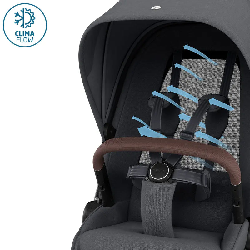 B-Ware Maxi Cosi Premi Fame Gestell Twillic Graphite Kombikinderwagen Kinderwagen