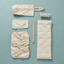 Membantu Federwiege Set Babywiege Motor Natur Ständer Federwiege Komplettset B-Ware