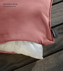 B-Ware Mokebo Outdoor Kissenbezug ‘Die Auszeit’ Balkon Koralle 45x45cm Outdoorstoff
