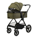 B-Ware Moon Clikk Kombikinderwagen Buggy Kinderwagen Moss Green Melange Faltbar Leicht