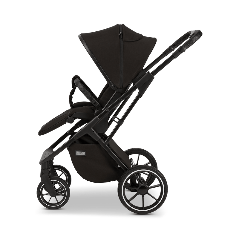 B-Ware Moon Piú Black Kinderwagen Reisebuggy Babywagen Buggy Schwarz Faltbar