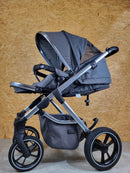 Moon - Scala - Kombikinderwagen (liegewanne und Sportsitz) - Grau in Gutem Zustand am Besten Kinderwagen 5 Kostenloser