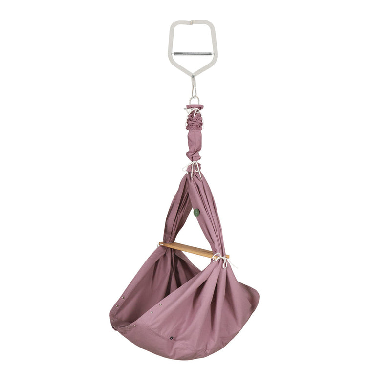 Paul & Co PREMIUM FEDERWIEGE MULBERRY ROSE, TÜRKLAMMER (BIS 25CM WANDSTÄRKE) WEISS, ESCHE, SCHURWOLLE