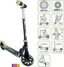 B-Ware Muuwmi Scooter Roller Cityroller Kickroller Kinderfahrzeug 180 Leuchtrollen Blau
