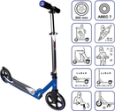 B-Ware Muuwmi Sport Aluminium Scooter Roller Scooter Kickroller Tretroller Blau Kinder