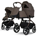 B-Ware My Junior Kinderwagen Buggy Mavi 2in1 Mocca Brown Braun Babywanne Sportsitz Korb