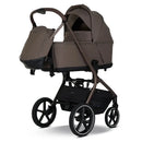 B-Ware My Junior Kinderwagen Buggy Mavi 2in1 Mocca Brown Braun Babywanne Sportsitz Korb