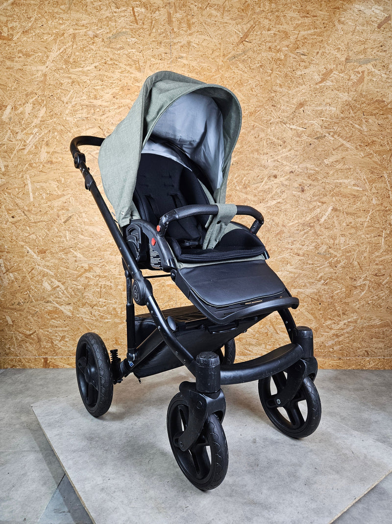 kinderwagen versand Sportlicher My Junior Noax Kompakt-Buggy Schwarz-Grün bis 22kg