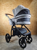 My Junior Vita Hope - Kombikinderwagen (sportsitz und Babywanne) - Grau in Gutem Zustand Kinderwagen 19