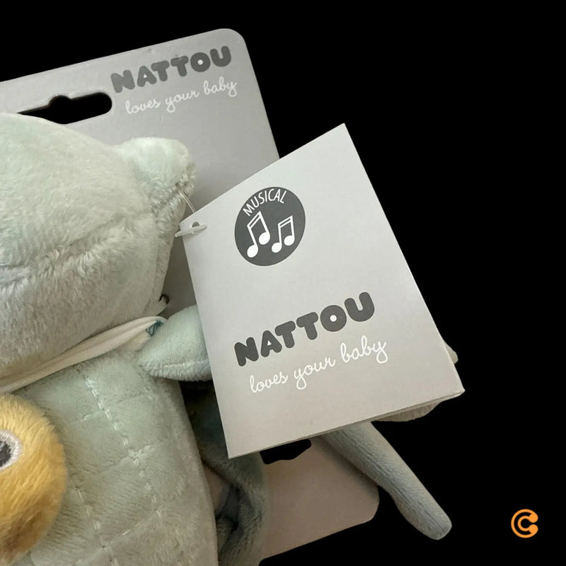 B-Ware Nattou Mini Spieluhr Musikspielzeug Krokodil Stofftier Romeo Jules Sally 20 Cm