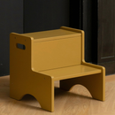 B-Ware Nofred Trittleiter Step Up Trittleiter Curry Holz Gelb Minimalistisches Design