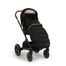 B-Ware Nuna Kinderwagen Set Fußsack Handschuhe Baby Wagen Set Caviar Schwarz Winter246