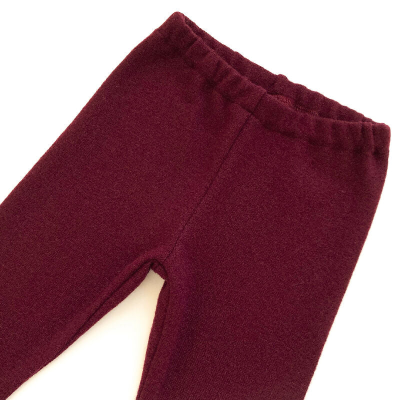 kronjuwel Leggings Schmale Hose Größe 92 weinrot 100% Merinowolle Upcycling