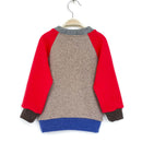 kronjuwel Kaschmirpullover 86/92 hellbraun rot Upcycling